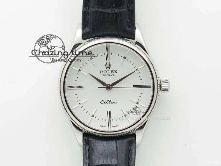 MiroTime 0424 Stretchable DayDate 40mm BP-Maker 228206 SS Green Roman Dial (Fluted Bezel) On SS Bracelet ETA 3904